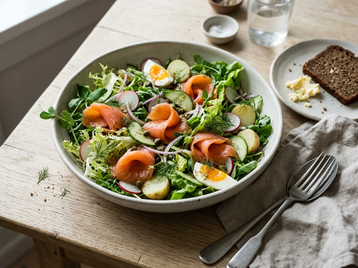 Cold Smoked Salmon Salad — recipe photo
