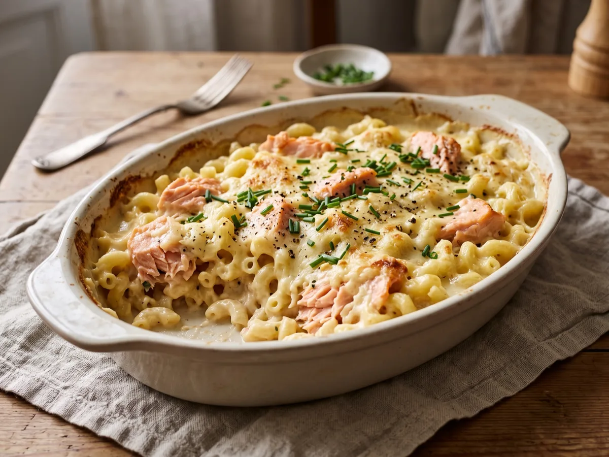 Lax mac & cheese — recipe photo